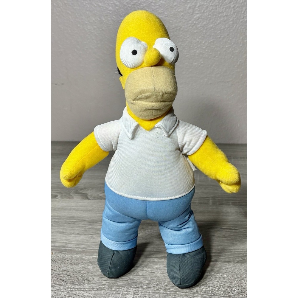 Vintage Homer Simpson 18" Plush. The Simpsons 2005 Nanco Plush. EUC